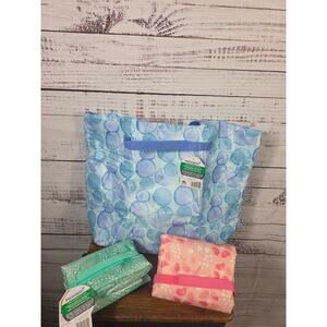 California Innovations Microban Insulated Reusable Grocery Bags Tote Set 3